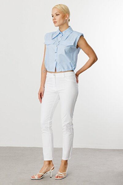 Ekol Five Pocket Skinny Leg Canvas Trousers