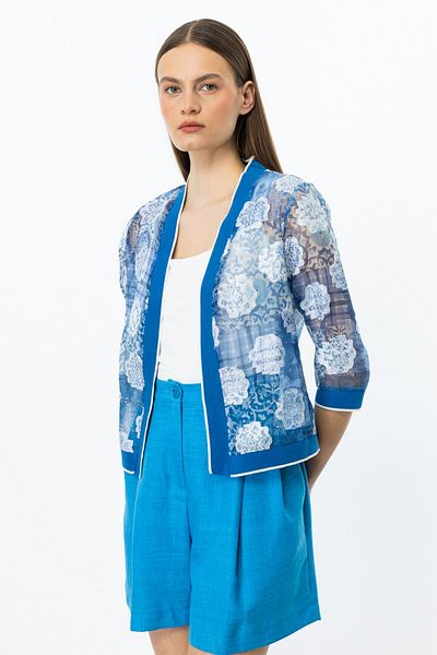 ON Ribbed Transparent Cardigan