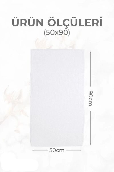 Modares Store 50X90 Hand Towel 100% Cotton White