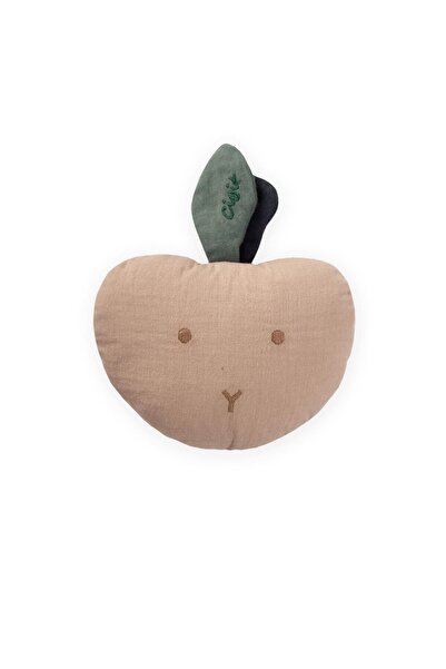 Cigit Müslin Çıngıraklı Elma Oyuncak Vizon