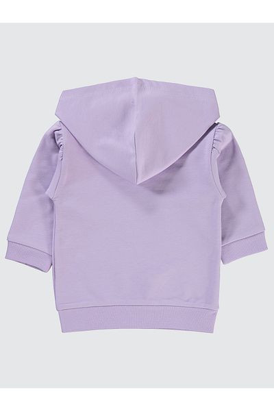 Civil Baby Lilac Hooded Baby Girl Sweatshirt - 6-18 Months