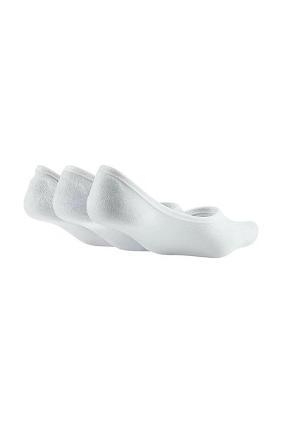Nike Everyday Lightweight Women's Training Footie Socks 3 Pack Ballerina Socks White