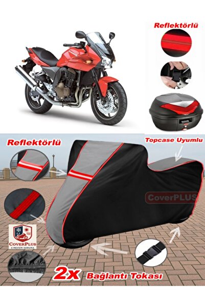 CoverPlus Kawasaki Z 750 S Tarpaulin Topcase متوافق مع القماش المشمع للدراجات...