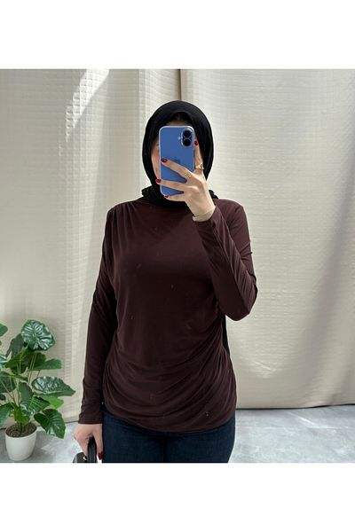 NİSUM MODA Sandy Bluz with Shoulder and Waist Tie Detail