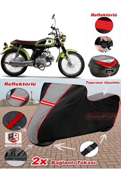 CoverPlus Kuba RX9 50 قماش القنب Topcase متوافق مع قماش القنب للدراجات الناري...
