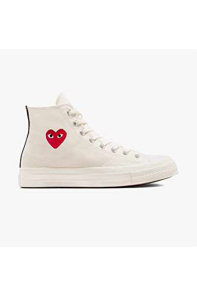 Converse X Comme Des Garçons Chuck 70 Unisex Krem Bilekli Sneaker