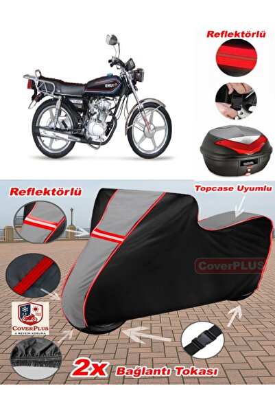 CoverPlus Kuba KH125-12D القماش المشمع Topcase متوافق مع القماش المشمع للدراج...