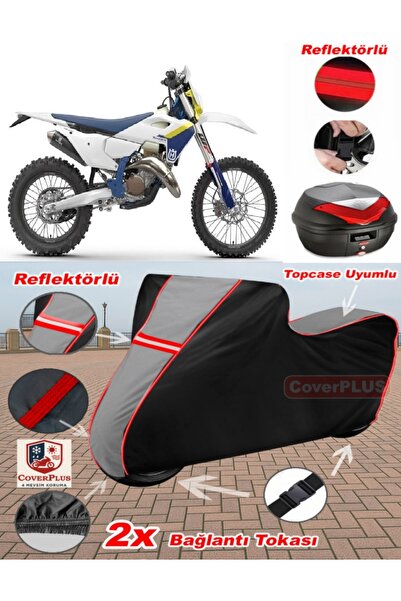 CoverPlus Husqvarna Te 300I Tarpaulin Topcase Compatible Motorcycle Tarpaulin...