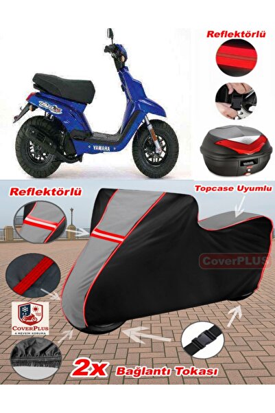 CoverPlus Yamaha Bws 100 Tarpaulin Topcase Compatible Motorcycle Tarpaulin (G...