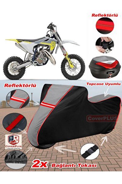 CoverPlus Husqvarna TC 50 Mini Tarpaulin Topcase متوافق مع القماش المشمع للدر...