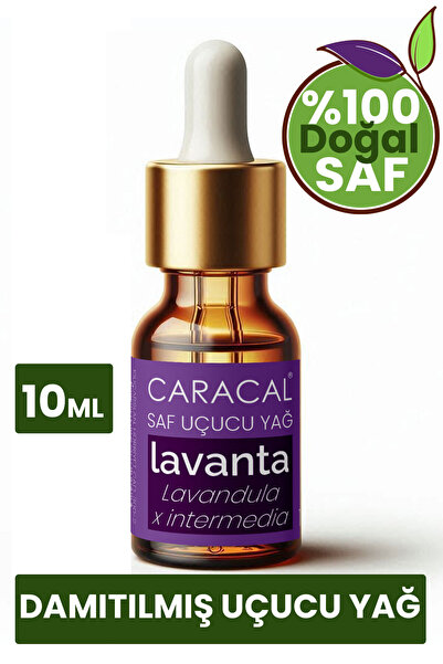 caracal 10ml %100 Saf Ve Doğal Lavanta Yağı Lavandula Intermedia Lavanta Uçuc...
