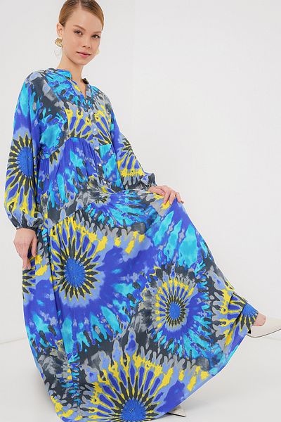 Bigdart 2423 Φόρεμα Hijab με αυθεντικό σχέδιο - N. Saks