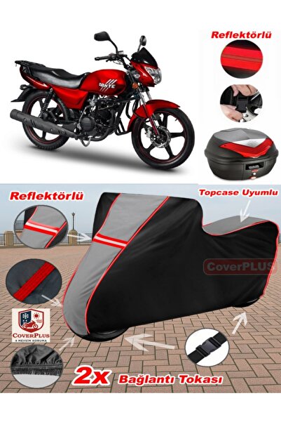 CoverPlus Motoran Dante 139 Tarpaulin Topcase Compatible Motorcycle Tarpaulin...