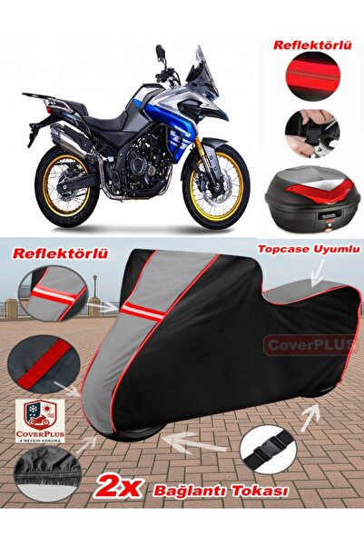 CoverPlus Voge 525 DSX Tarpaulin Topcase متوافق مع القماش المشمع للدراجات الن...