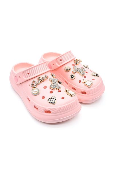 Tmall Women's Slippers, With Platform And Accessories, Foam, Pd1026, Pink