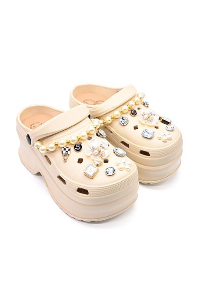 Tmall Women's Slippers, With Platform And Accessories, Foam, Pd1025, Peach