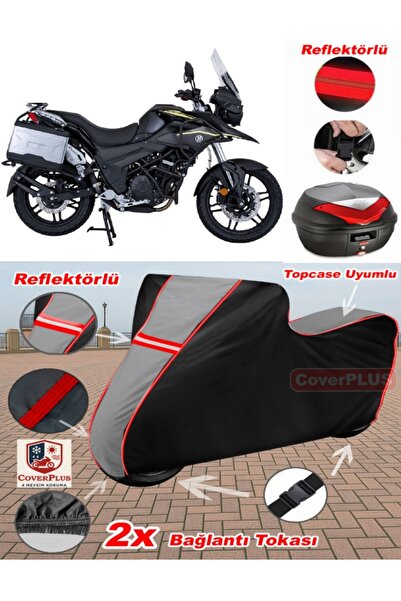 CoverPlus Mondial RX3-S Evo Tarpaulin Topcase متوافق مع القماش المشمع للدراجا...