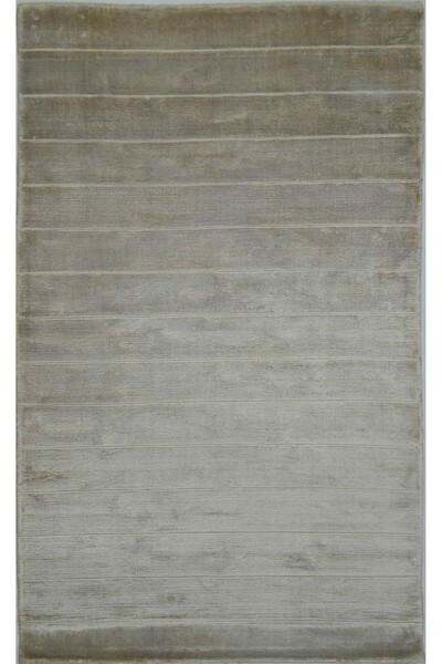 Handmade Nüans Gümüş Renk İpek Görünümlü Viskoz Modern El Dokuma Halı 80x150 ...