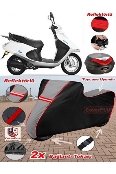 CoverPlus Yuki Tb100T3E Picasso 100 Tarpaulin Topcase Compatible Motorcycle T...