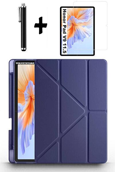 TEKNETSTORE Honor Pad V9 11.5 Inç Uyumlu Kılıf Kalem Bölmeli Standlı Kılıf + ...