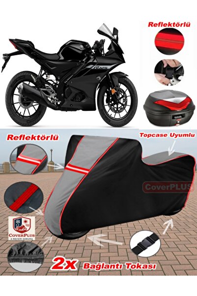 CoverPlus Yamaha Yzf R125 Tarpaulin Topcase Compatible Motorcycle Tarpaulin (...