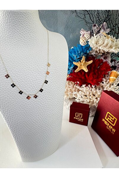 Gloria Şans Yoncası – 14 Ayar Altın Dört Yapraklı Yonca Kolye