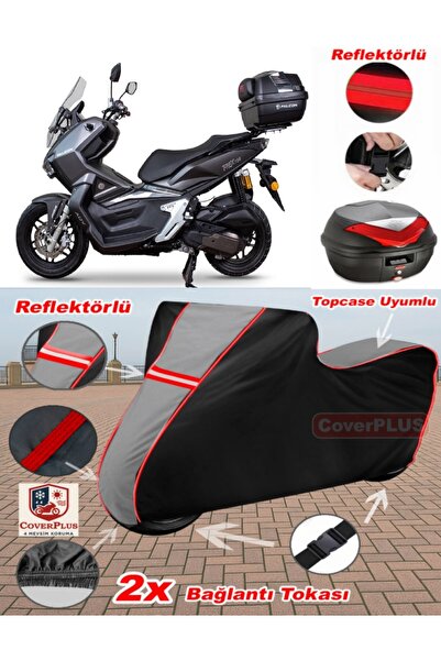 CoverPlus Falcon T-Rex 188 Tarpaulin Topcase متوافق مع القماش المشمع للدراجات...