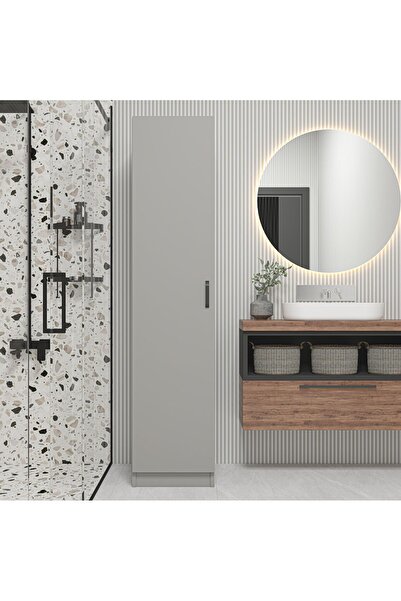 midoser Yaman Luna Tek Kapaklı 4 Raflı Çok Amaçlı Mutfak Kiler Ve Banyo Dolabı