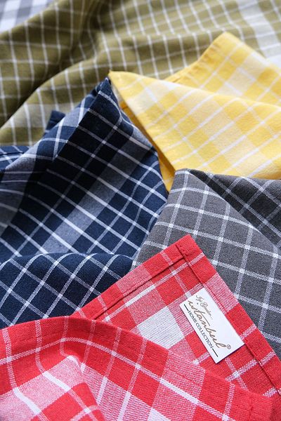İyi Geceler İstanbul 100% bumbac Happy Days Minimal Natural Lemn Coș de pâine Set de veselă și picnic 7 buc.