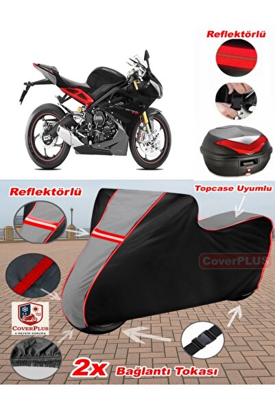 CoverPlus Triumph Daytona 675 R Tarpaulin Topcase Compatible Motorcycle Tarpa...