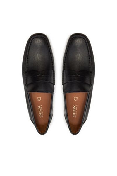 Geox mocasini geox bărbați U35CFB-00034 negri
