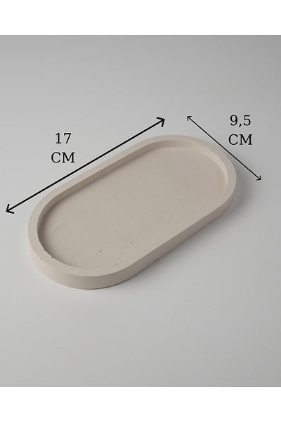 Kaju Creative Decorative Concrete Plate - Jewelry Plate - Keychain - 9,5X17 / 11,5X20