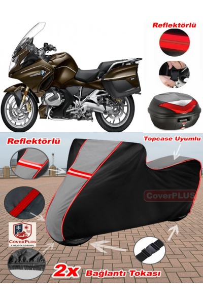 CoverPlus Bmw R 1250 RT القماش المشمع Topcase متوافق مع القماش المشمع للدراجا...