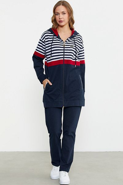 Sementa Marine Hooded Tracksuit - Navy Blue