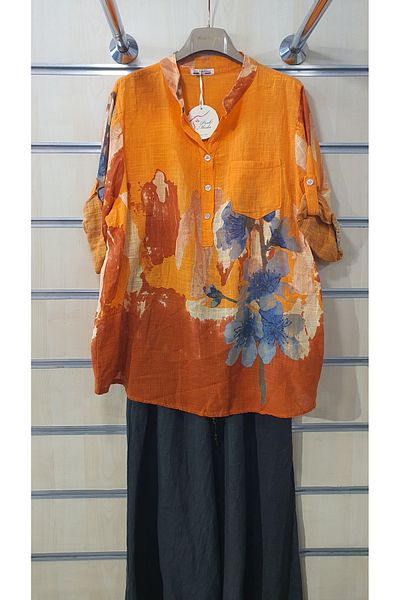 Park Moda Italian Shirt 3 Button Splash Pattern