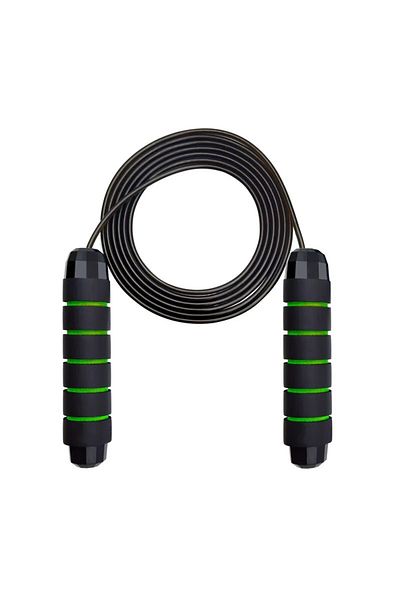 Choice green Skipping Rope with Ball Bearings Rapid Jump Rope Cable for Aerobic Exercise Speed Training Ext