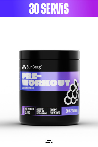 SunBerg Pre-Workout I Üzüm 270 G - 30 Servis