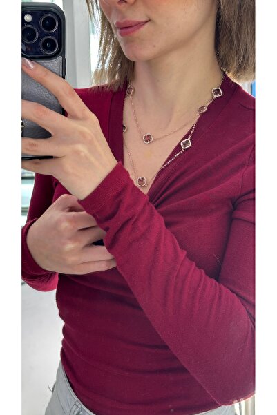 Selen’S Gümüş Yılbaşı Hediyesi Yeni Yıl Kadın 925 Ayar Sultanit Zultanit Taşı Uzun Gümüş Kolye