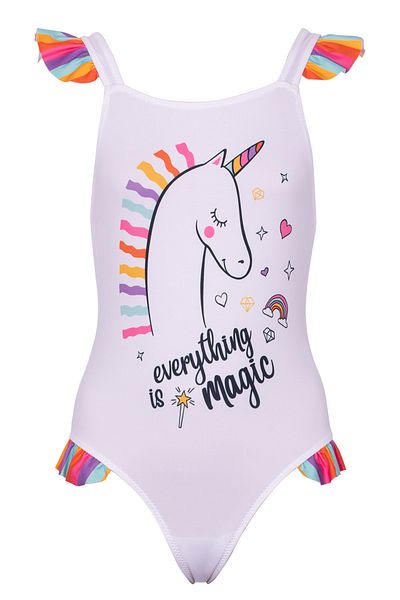 Kom Maggie Unicorn Printed Children's Swimsuit