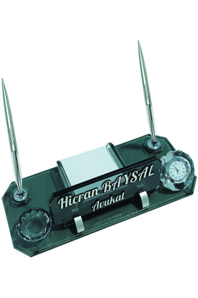 Sentez Masa Üstü İsimlik Saatli Bloknot Masaüstü Isimlik