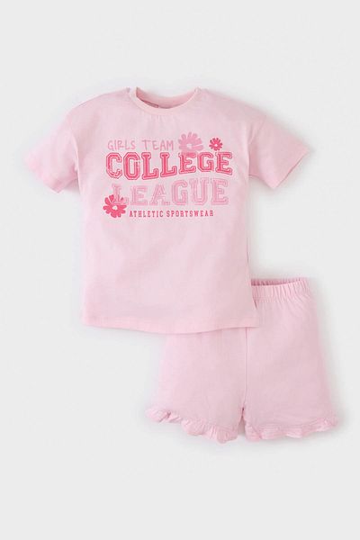 DeFacto Pink Baby Girl Top and Bottom Set E0722A5/Pn441
