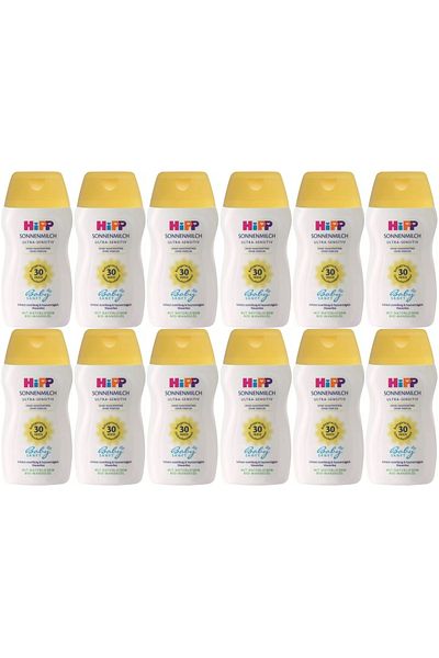 Hipp Babysanft Sun Cream - Sonnen Gesıchtscreme for Face 30 Factor Ultra Sensitive 50ml (Set of 12)