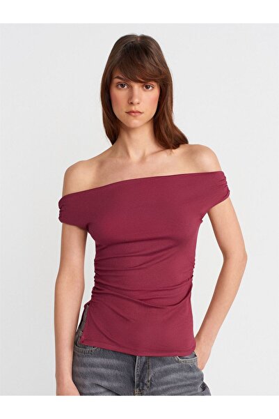 Dilvin Omuzları Açık Bluz