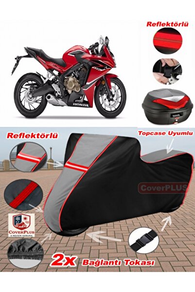 CoverPlus هوندا CBR 650 F القماش المشمع Topcase متوافق مع القماش المشمع للدرا...