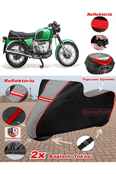 CoverPlus Bmw R 60-6 القماش المشمع Topcase متوافق مع القماش المشمع للدراجات ا...
