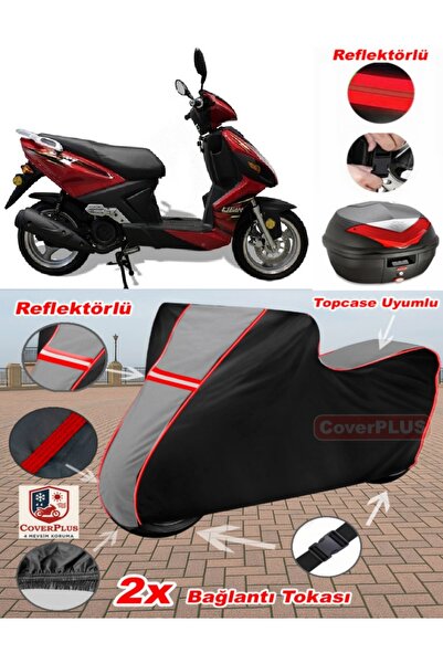 CoverPlus Lifan LF125T-26 قماش القنب Topcase متوافق مع قماش القنب للدراجات ال...
