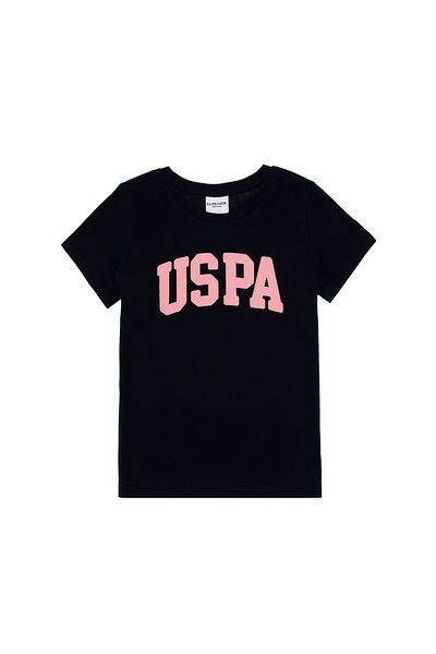 U.S. Polo Assn. Girl's Navy Blue Basic T-Shirt 50306042-Vr033