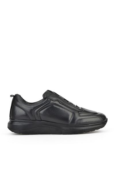 Ziya , Ανδρικά παπούτσια Comfort από γνήσιο δέρμα 151123Z3658 Μαύρα