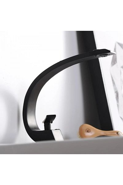Smack Baterie lavoar Neo Black design modern din alama negru SMK022
