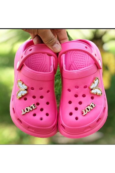Pandalina Girl's Sandals Shiny Stone Non-Slip Sole Pool Sea Shoes